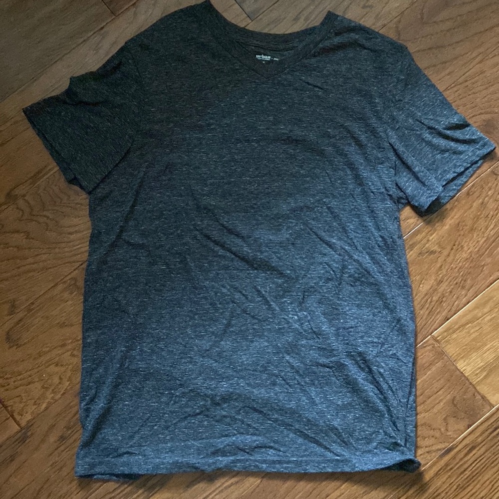 Gray V-neck